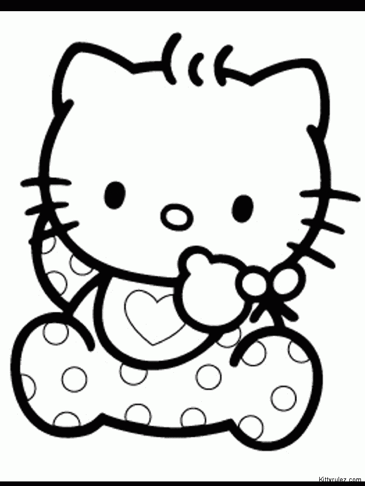 my picture: hello kitty coloring pages