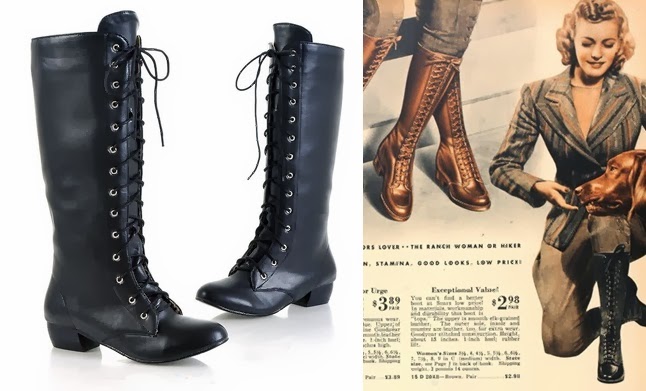 1940s style boots