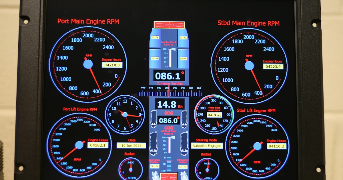 MES UK Marine Electronic Systems Conning Display