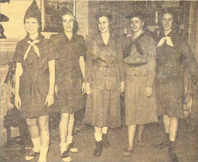 POSTCARDY the postcard explorer Vintage Girl Scout Uniform Fashions