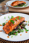 Maple-Miso Dijon Salmon