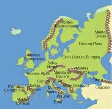 EUROPA: EUROPA-OROGRAFIA