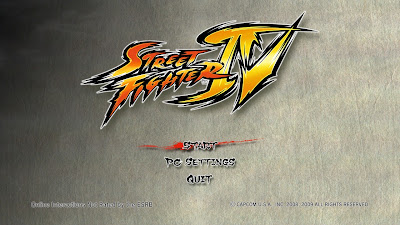 Street Fighter IV title screen