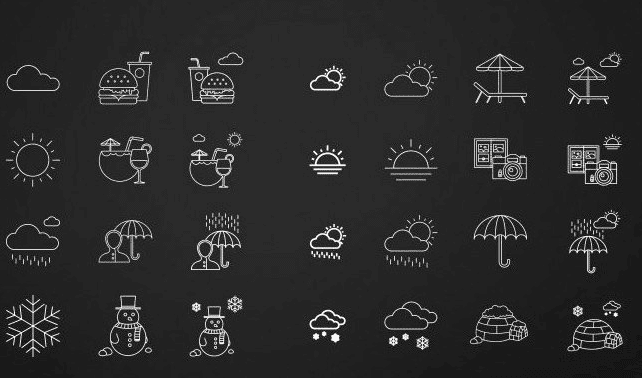 Indra – Free Weather Icons PSD Indra – Free Weather Icons PSD