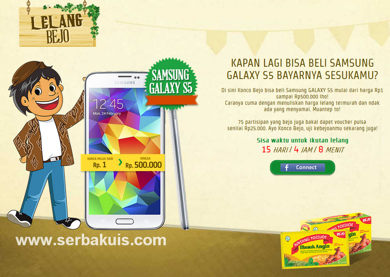 Kontes Lelang Bejo SAMSUNG Galaxy S5 
