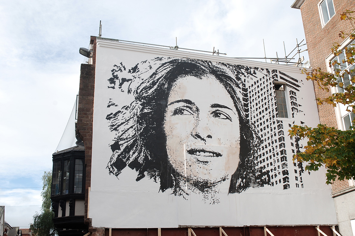 Actual Colour Vhils in Exeter Day 2