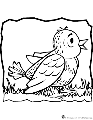 Line Drawing :: Clip Art :: Little Sparrow