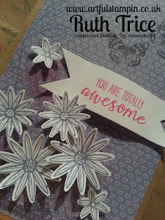 Artful Stampin Up Ruth Trice Card Craft paper Grateful Bunch Birthday