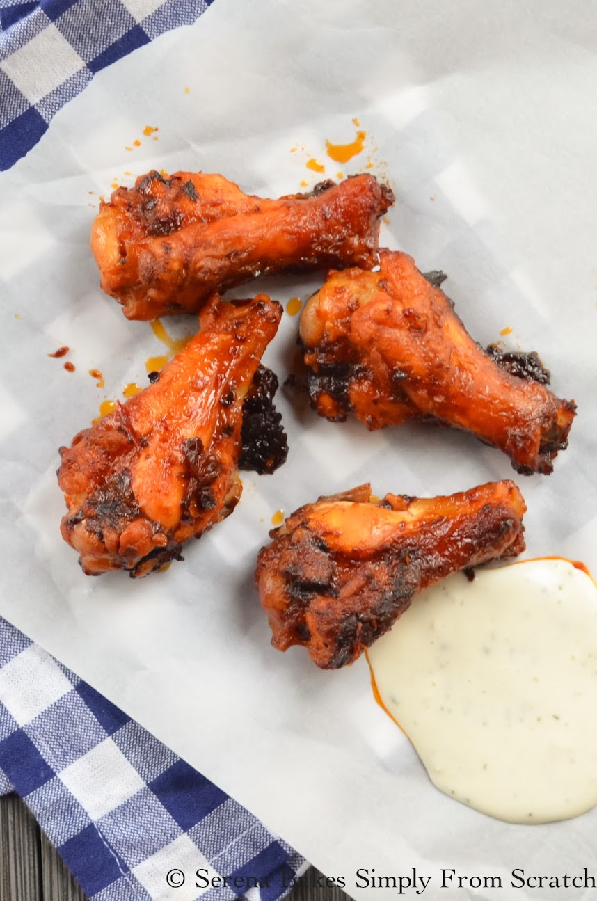 Sticky Chipotle Honey Baked Hot Wings Serena Bakes Simply From Scratch