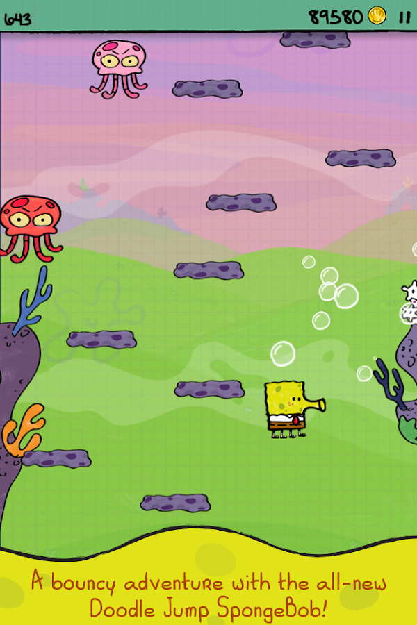 Doodle Jump SpongeBob v1.0 [Mod Money] APK apkmania