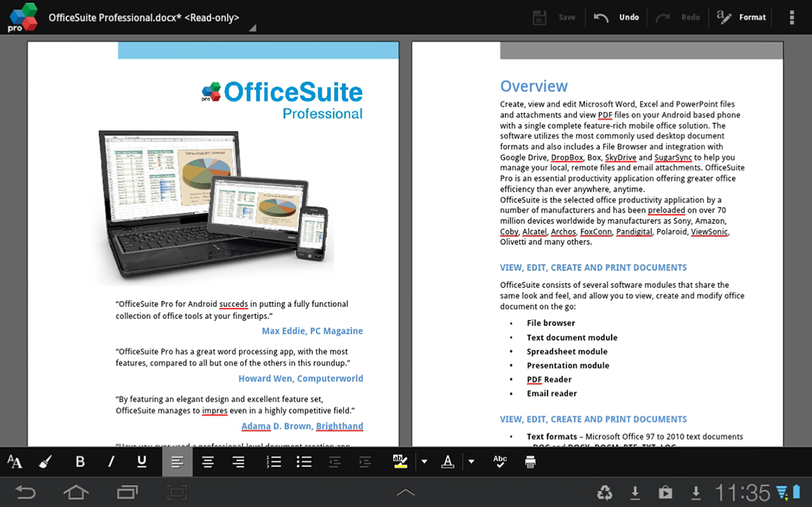 OfficeSuite Pro 7 (PDF&Fonts) v7.5.1952 APK apkmania