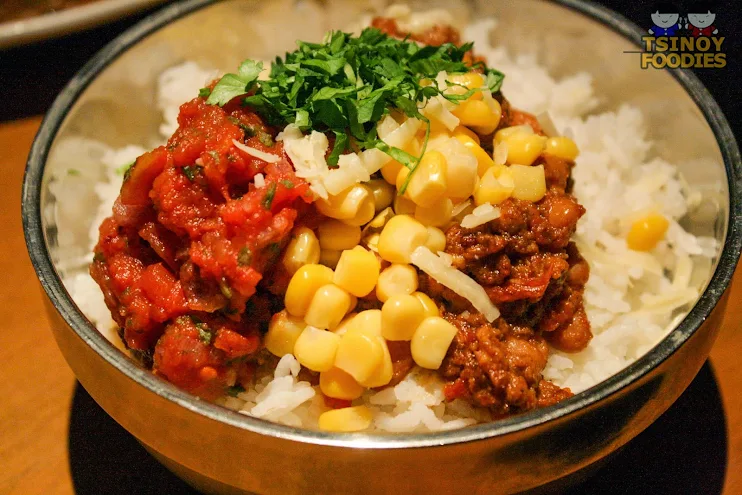 chilicon carne rice bowl