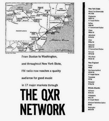 The WQXR network once included 17 stations. Source: DownWithTyranny blog