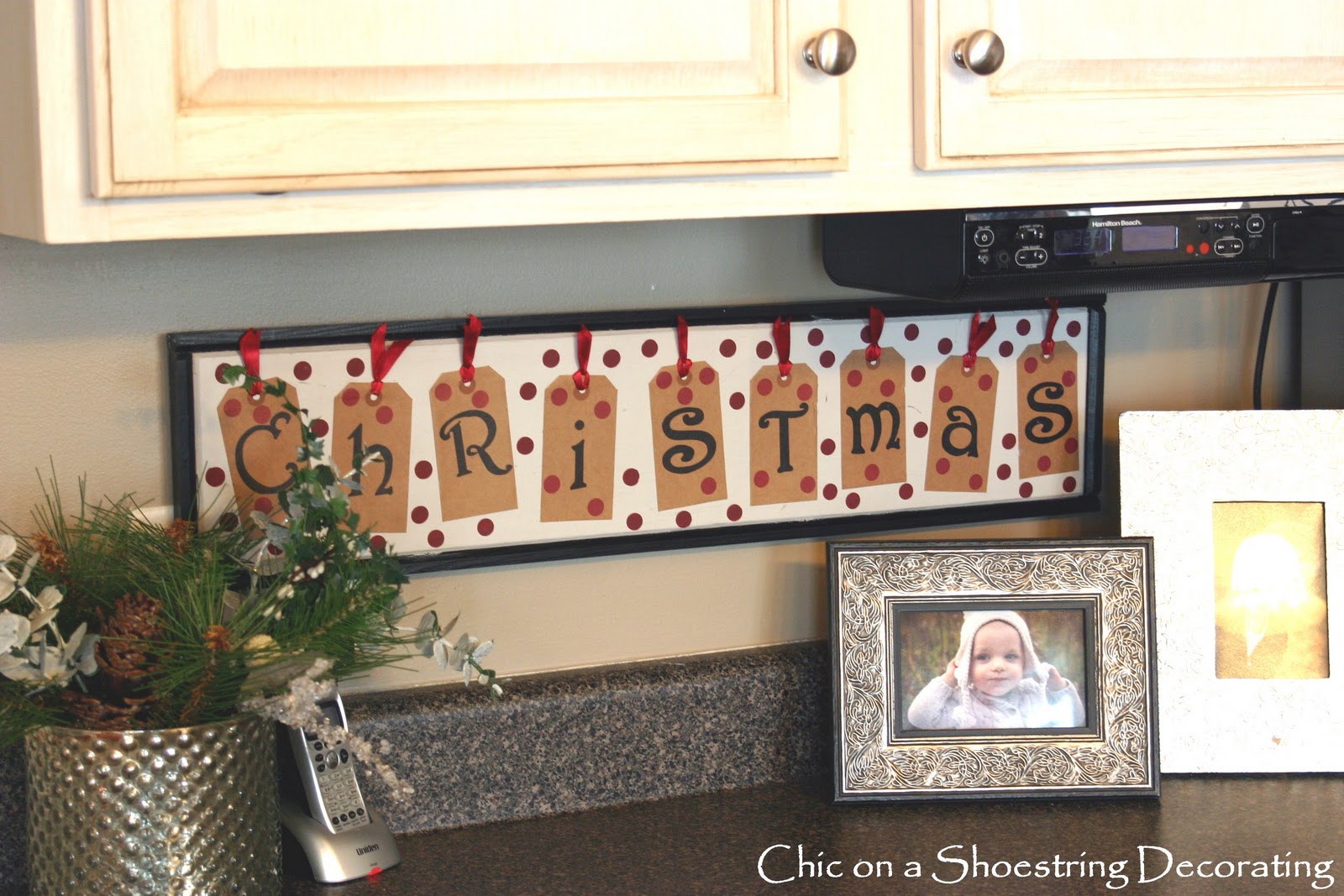 Bose kitchen radio under cabinet My notsosimple Christmas Decor Tour, Part 1
