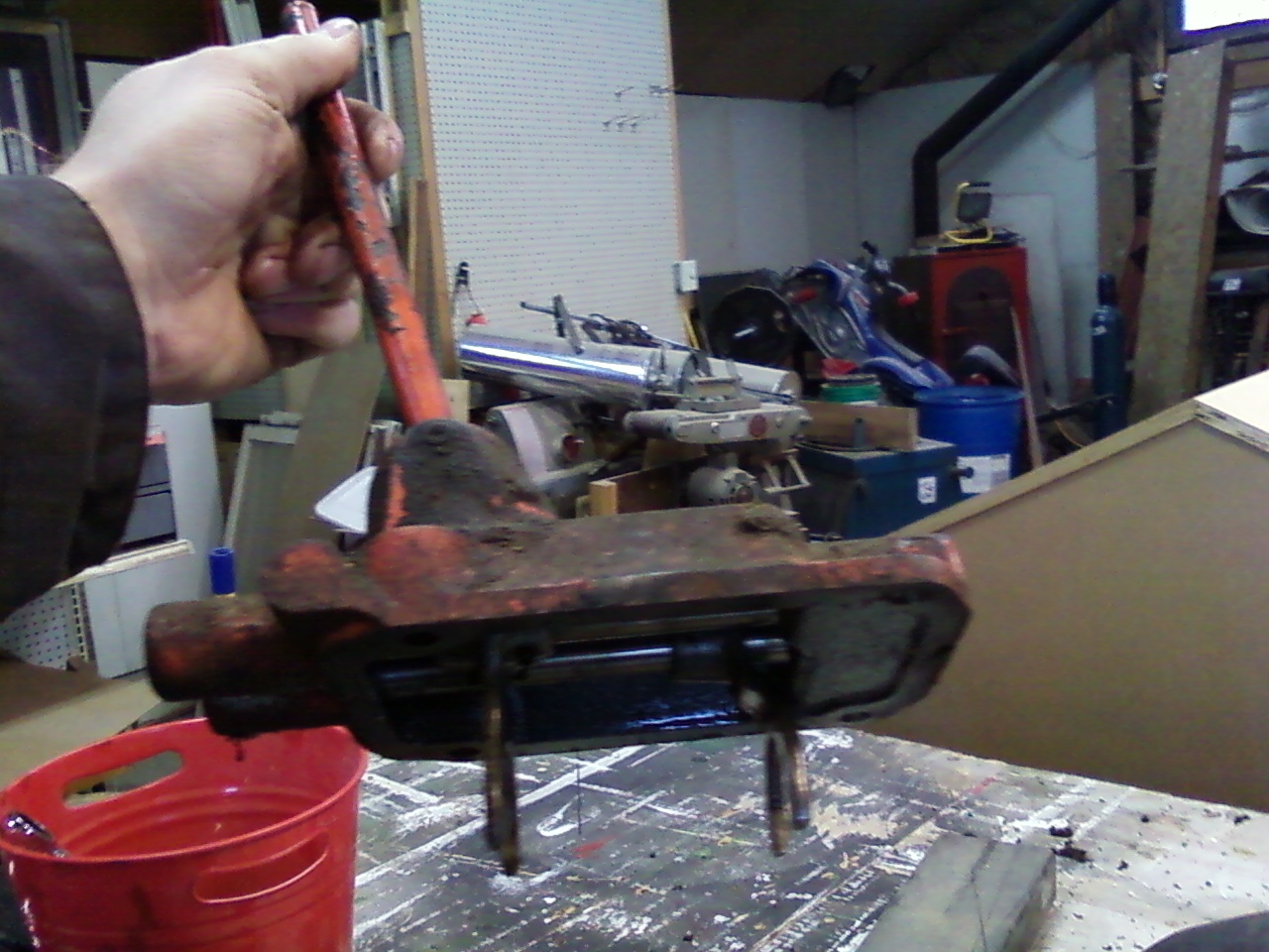 Remove the assembly from the gear casing.