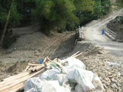 New road going up a mountain in Tac-an