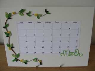 March calendar page