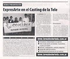 ExpresARTE en el Casting de la Tele