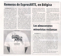 Remeras de ExpresARTE, en Belgica