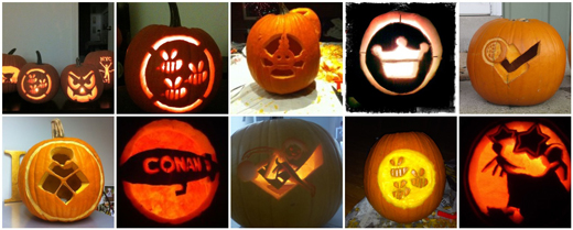 pcholic 4sqhalloween foursquare pumpkins on halloween 2010