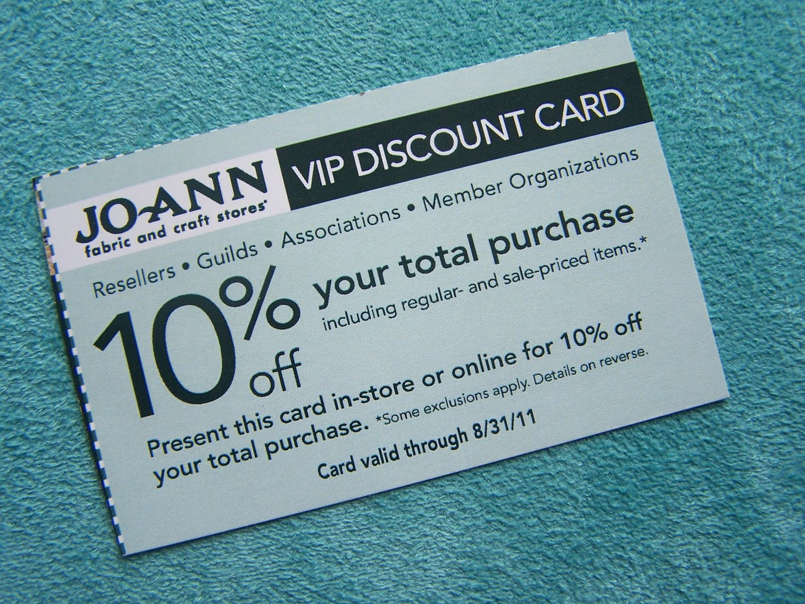 Midnight Creations Joann Fabrics VIP Card