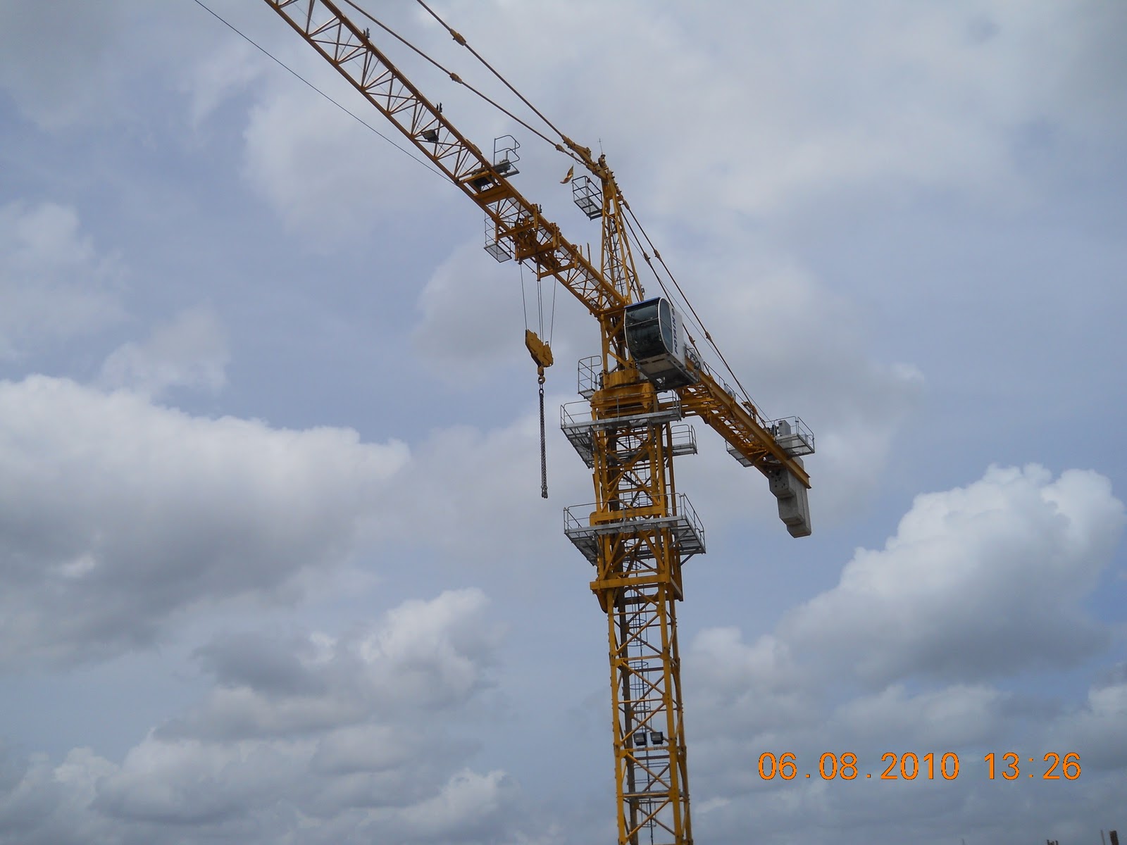 Successful Construction Assemble and Increase the height of the Tower Crane