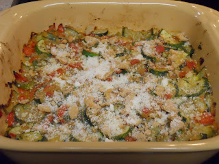 Zucchini Red Pepper Gratin