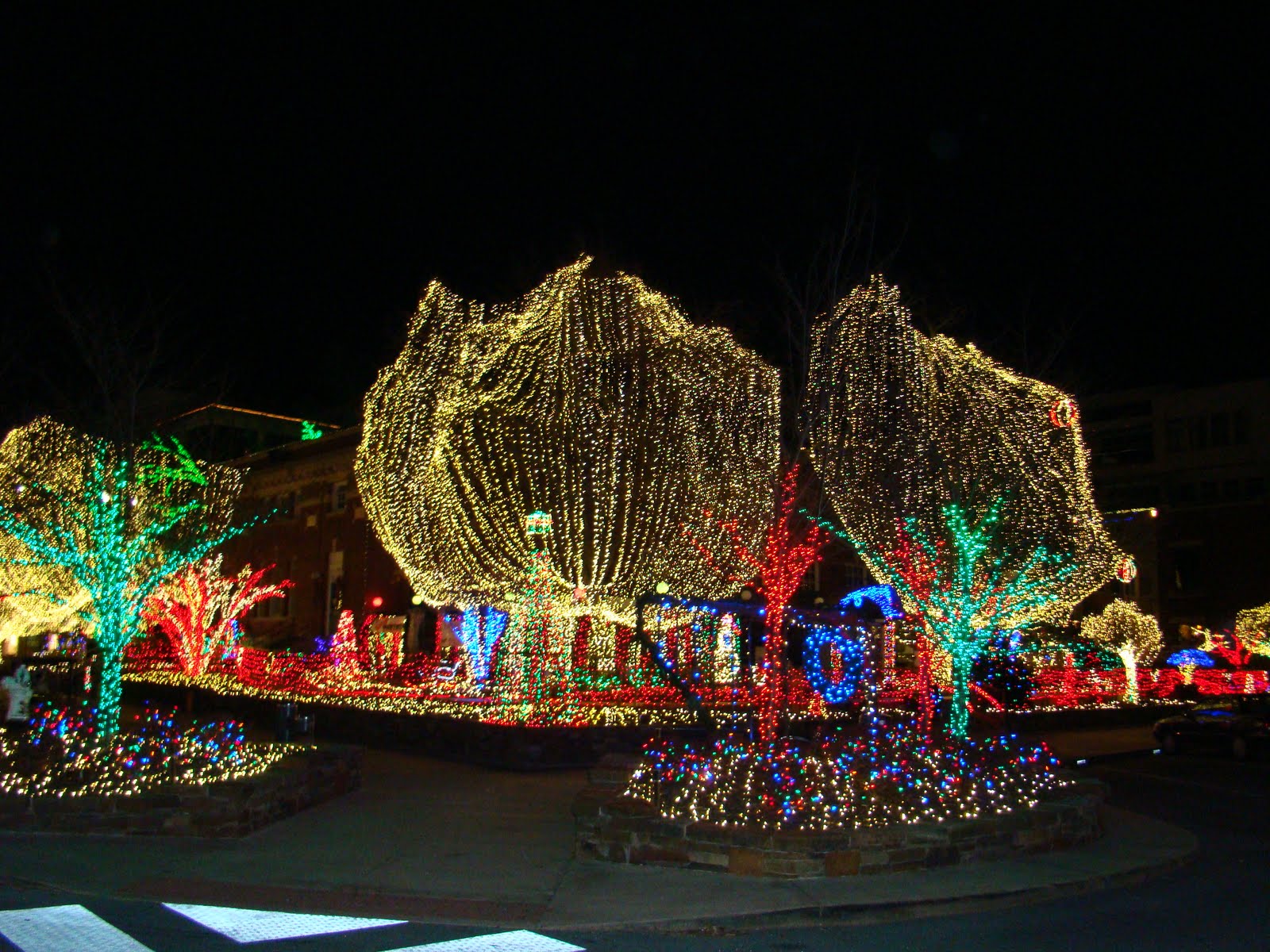 Matt and Julee Turner Christmastime in Fayetteville.