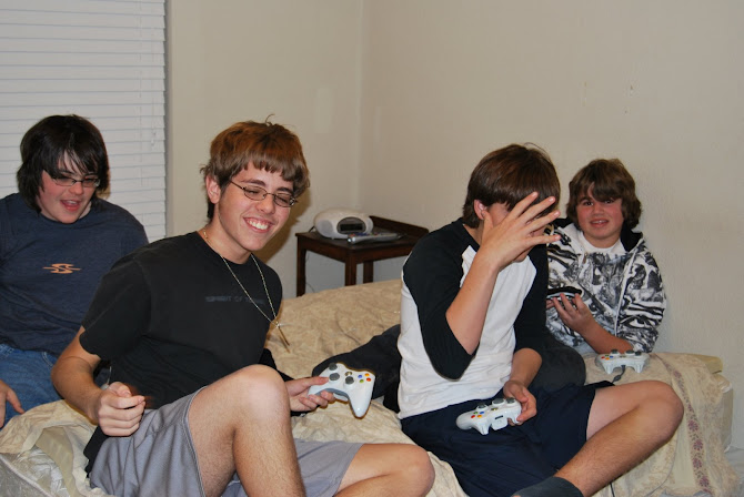 Alec and friends at his 15th birthday party