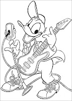Planse imagini de colorat ratoiul Donald
