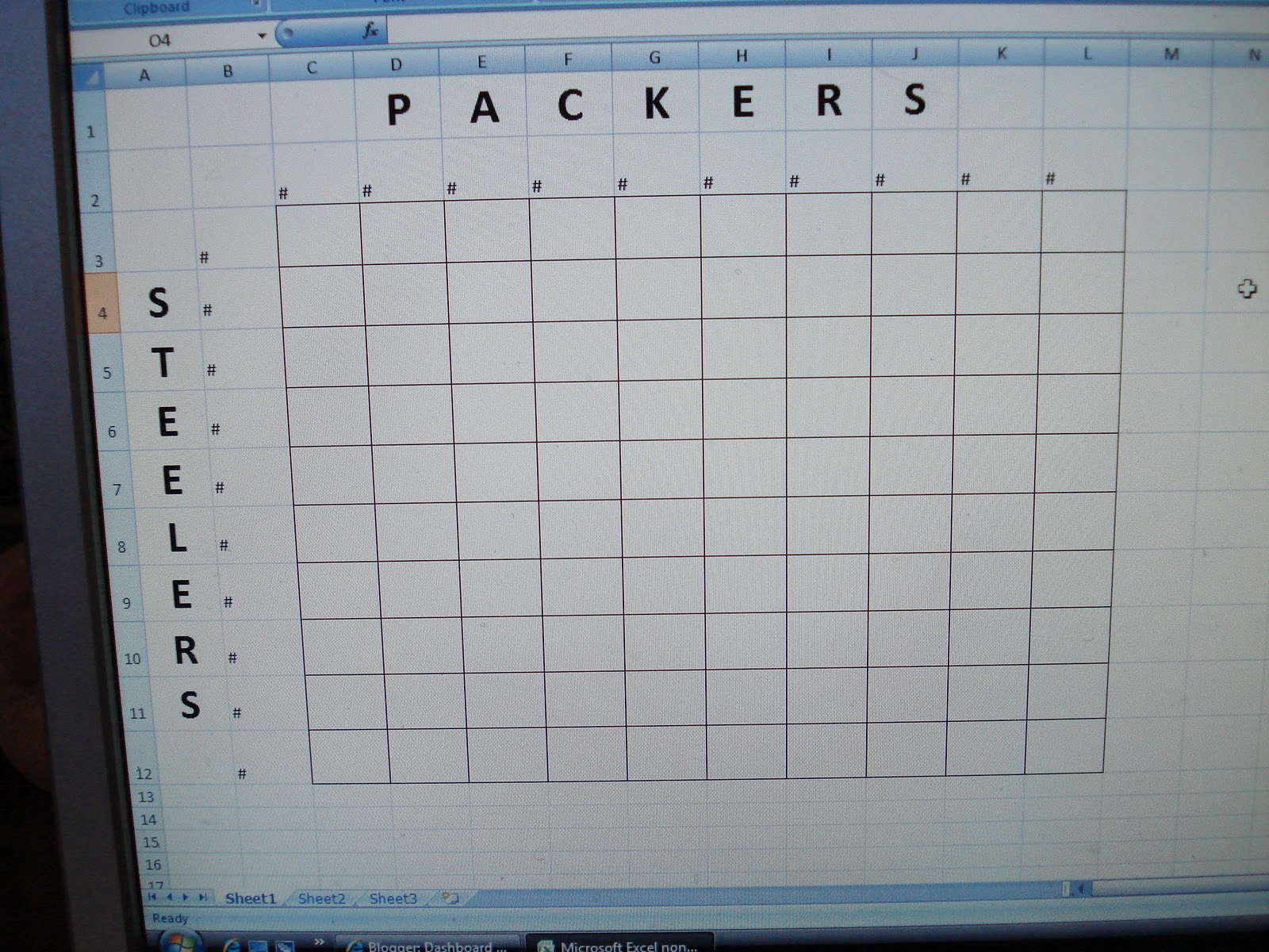 Karen's Ideas Galore! Easy Super Bowl Game Board