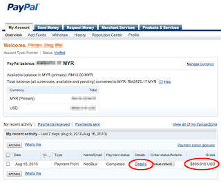 paypal transfer complete neobux money guide payment done account its been