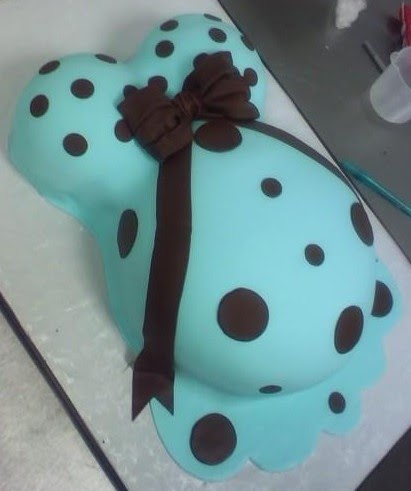 Desserts by Dawn: Pregnant Belly baby shower cake