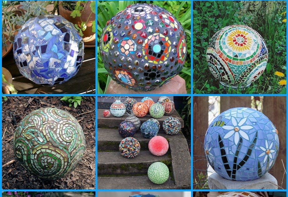 artful explorations Mosaic Garden Balls