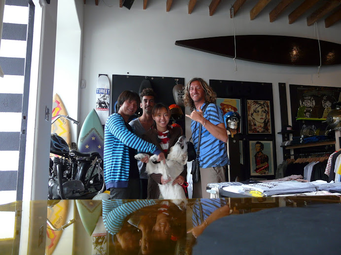 KENTA AND BROTHERS..MITCH  SURFSHOP  IN OCEANSIDE