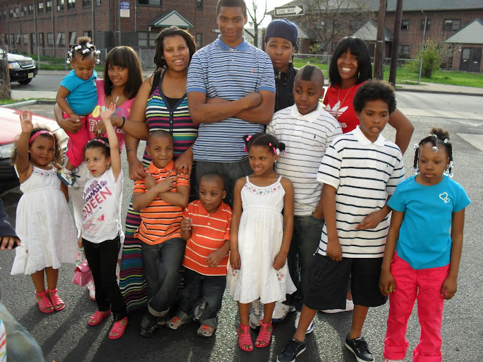 6 of my children and sister's children on easter sunday