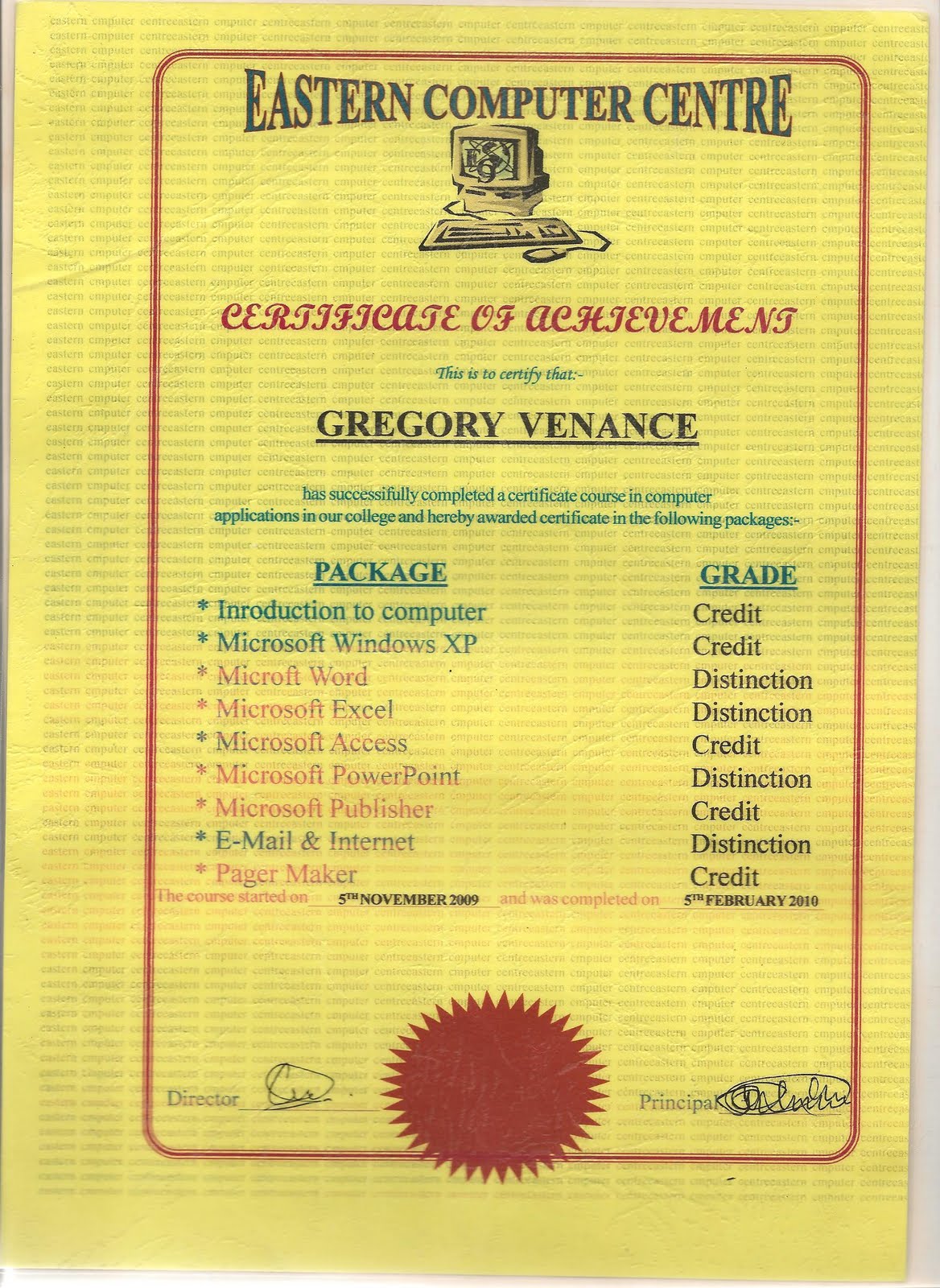 professional tourguide school graduate 30 gregory sample diploma certificates