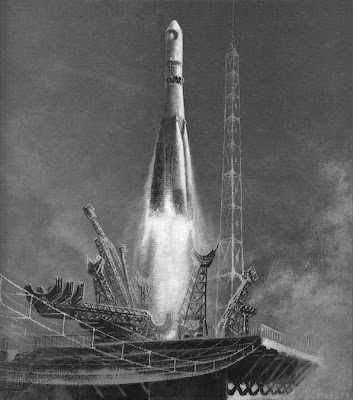 байконур, космодром, космонавт, космический полет, ракета, космос, ссср, восток, шестидесятые
