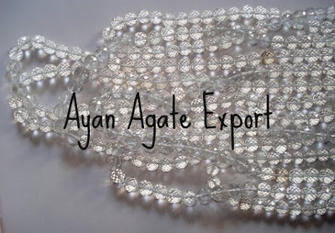 Super Clean Crystal Diamond Cut Faceted Round Beads