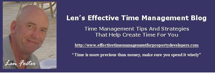LEN'S EFFECTIVE TIME MANAGEMENT BLOG