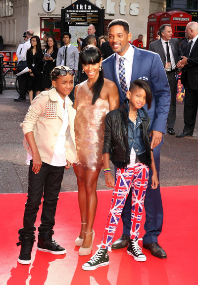 will smith family. pictures of will smith and