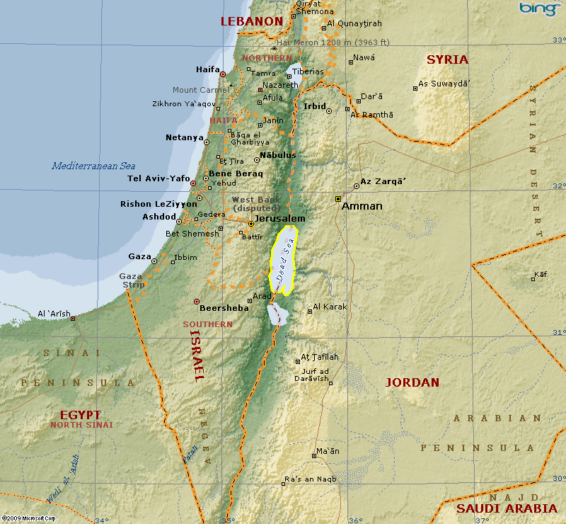 Map of The Dead Sea Map, Abrahamic covenant, Jewish people