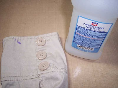How do you remove fabric paint from clothes?