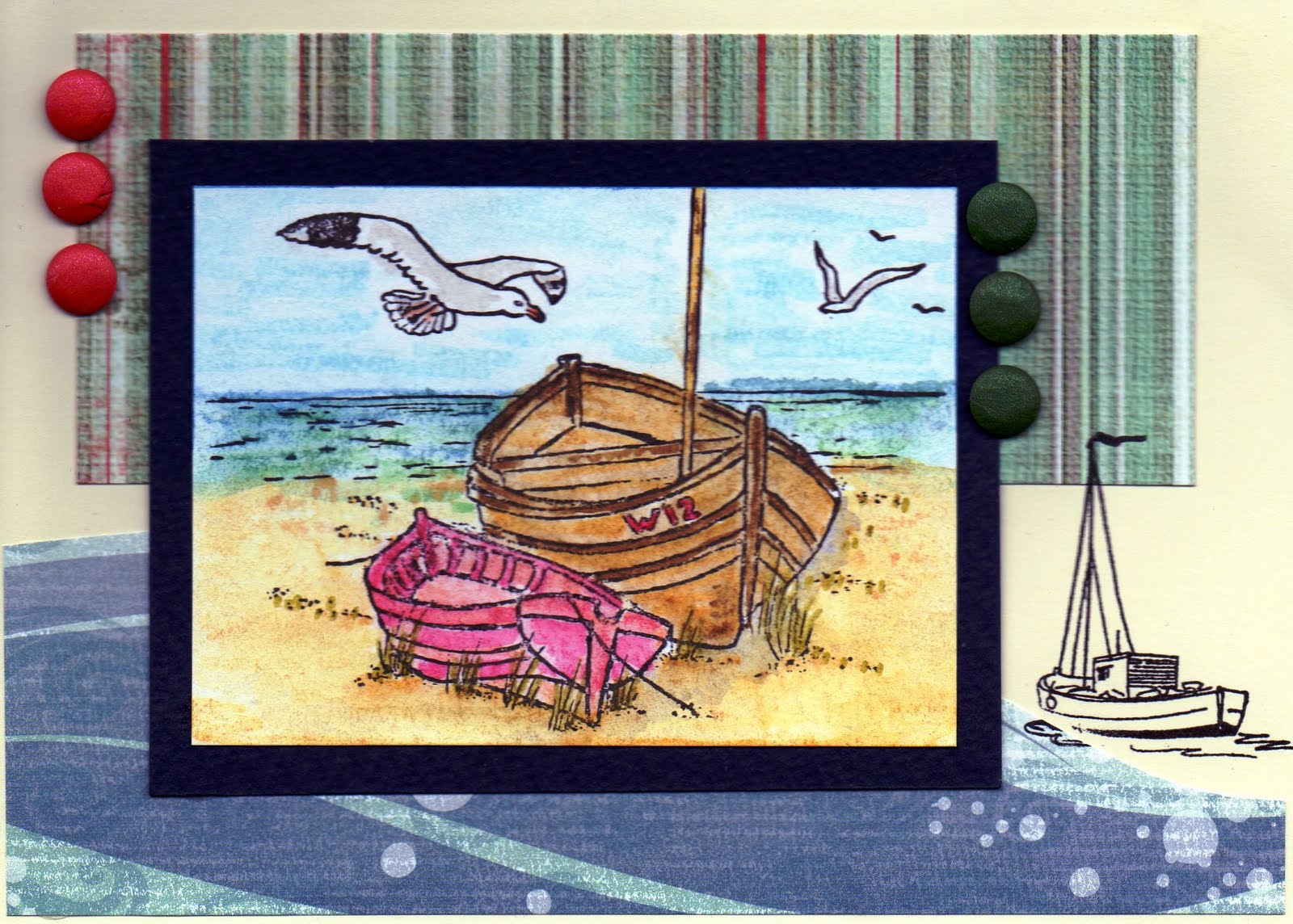 Cartoon Seaside Scene