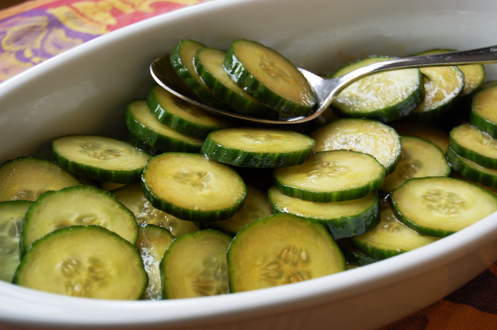 Dragon Lady Kitchen blog COLD MARINATED CUCUMBERS