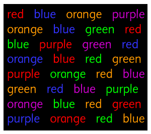 Words Colour Name Illusion300 Words Colour Name Illusion300
