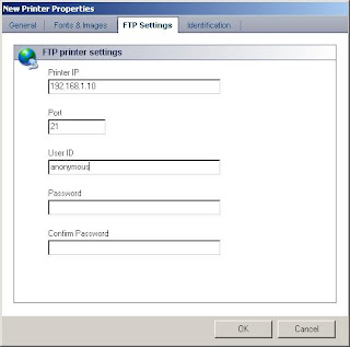 Create an FTP Printer in UniPrint Spool Server