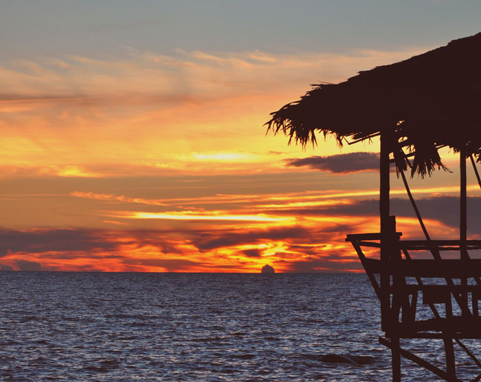Sunset Di Pantai Samudra Singkawang