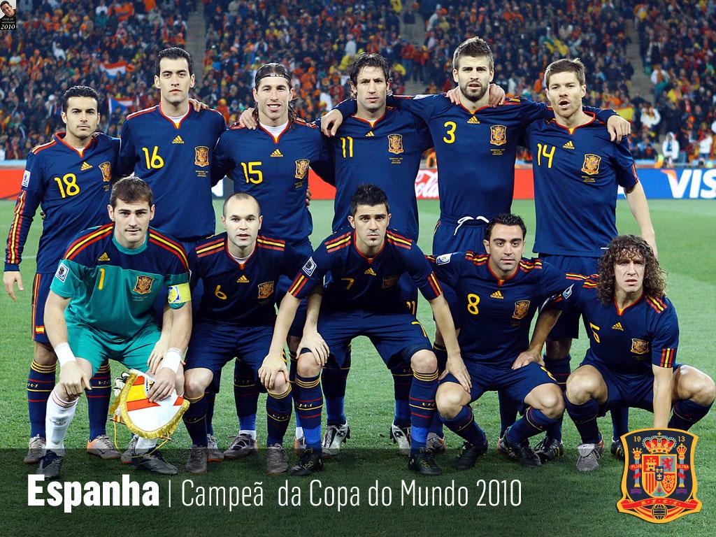 * Espanha Campeã da Copa do Mundo de 2010...