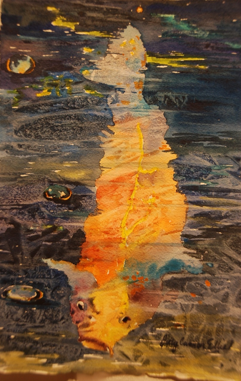 Sally Cannon Ellis' Watercolor Adventures Watercolor Texture using